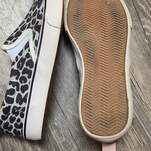 Taupe Leopard Canvas Sneakers - Picture 4 of 4